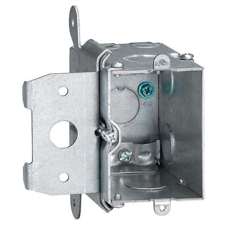 metal junction box home depot|receptacle boxes metal with taps.